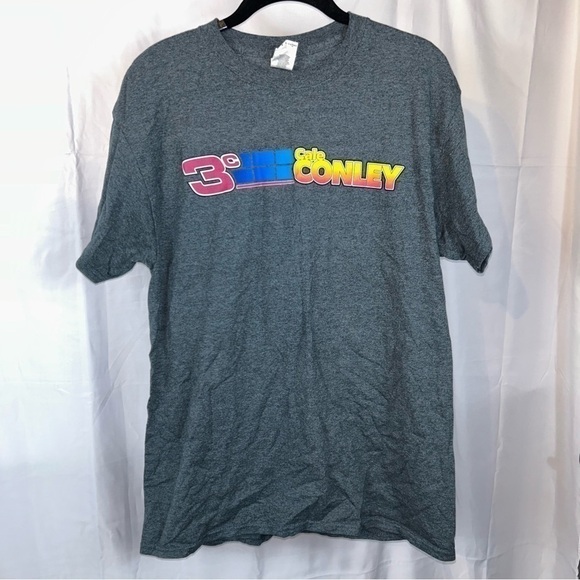 Cale Conley Shirt Short Sleeve Racing Car Crewneck Pull Over Top West Virginia - Picture 5 of 10